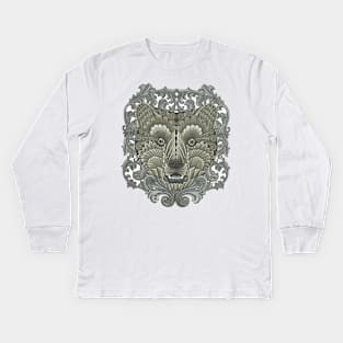 Masked Bear Kids Long Sleeve T-Shirt